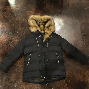 New with tags warm hooded jacket size L